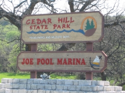 Cedar Hill State Park entrance